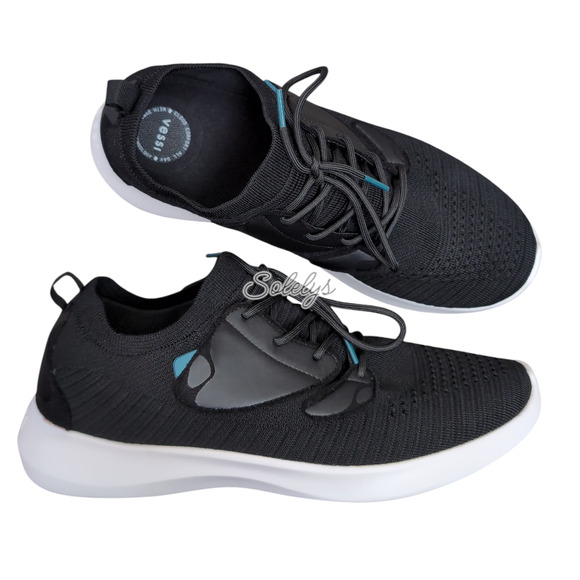 Vessi Everyday Move Mens 12 Waterproof Onyx Black White Knit Dyma-Tex Sneaker - Picture 1 of 12